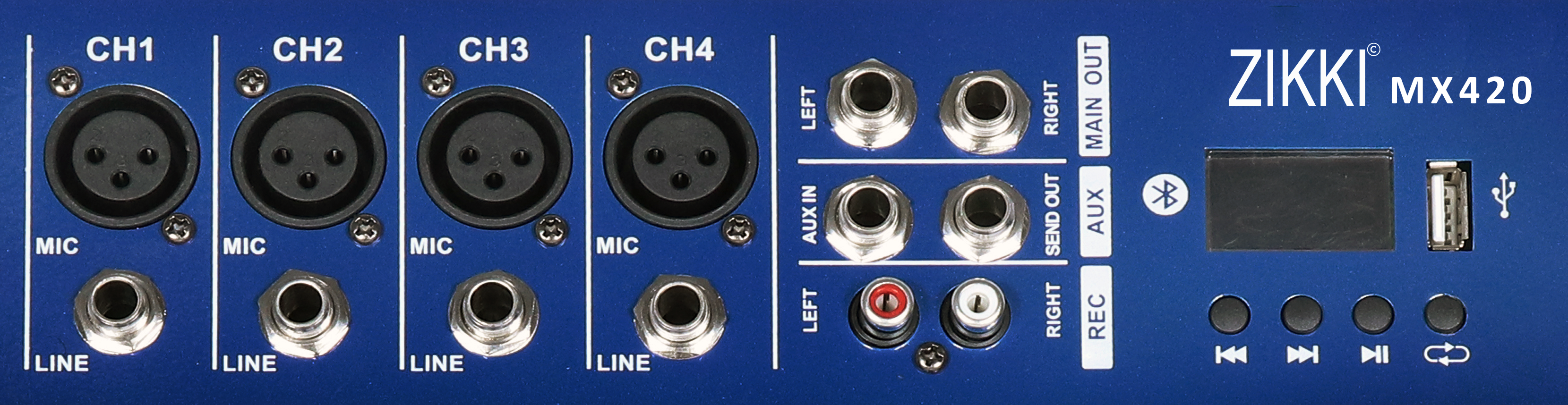 MX420 chi tiết cổng kết nối và media