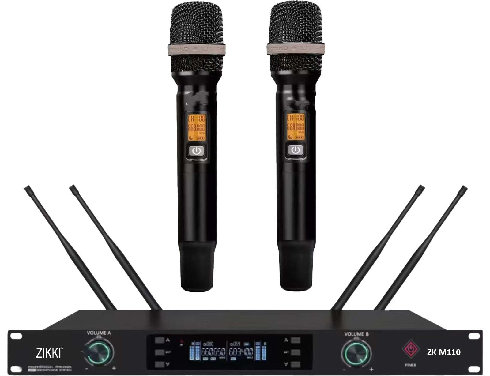 ZK M110 bộ thu và hai micro cầm tay